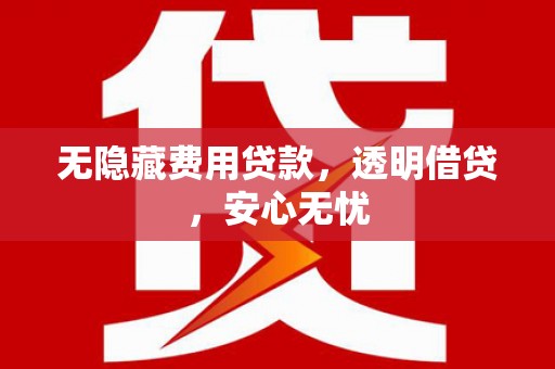 浑南无隐藏费用贷款，透明借贷，安心无忧