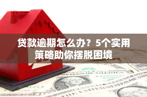 浑南贷款逾期怎么办？5个实用策略助你摆脱困境