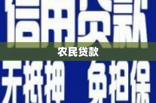 浑南农民贷款