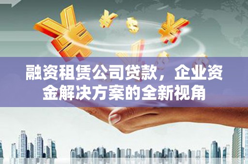 浑南融资租赁公司贷款，企业资金解决方案的全新视角