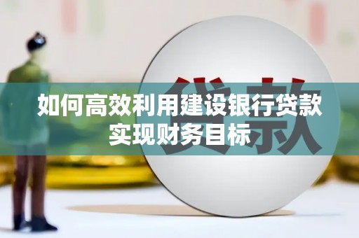 浑南如何高效利用建设银行贷款实现财务目标