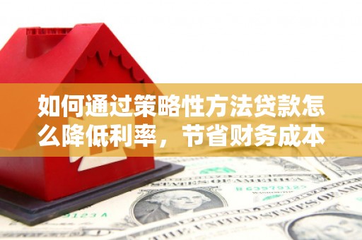 浑南如何通过策略性方法贷款怎么降低利率，节省财务成本