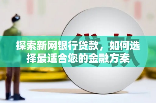 浑南探索新网银行贷款，如何选择最适合您的金融方案