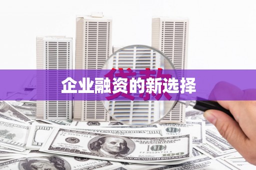 浑南企业融资的新选择