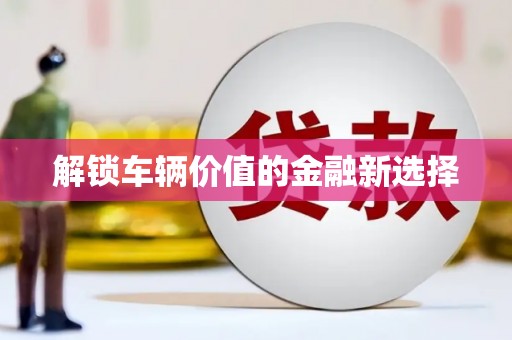 浑南解锁车辆价值的金融新选择
