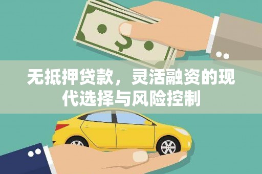 浑南无抵押贷款，灵活融资的现代选择与风险控制