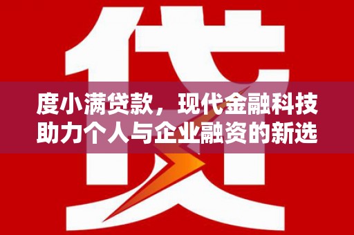 浑南度小满贷款，现代金融科技助力个人与企业融资的新选择