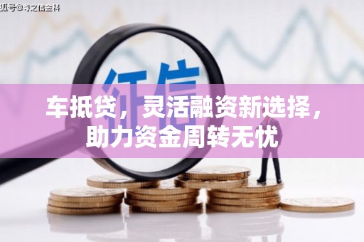 浑南车抵贷，灵活融资新选择，助力资金周转无忧