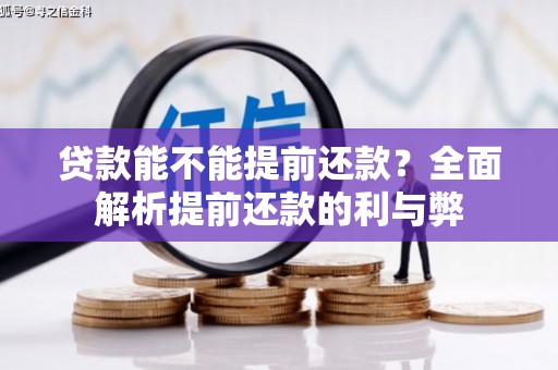 浑南贷款能不能提前还款？全面解析提前还款的利与弊