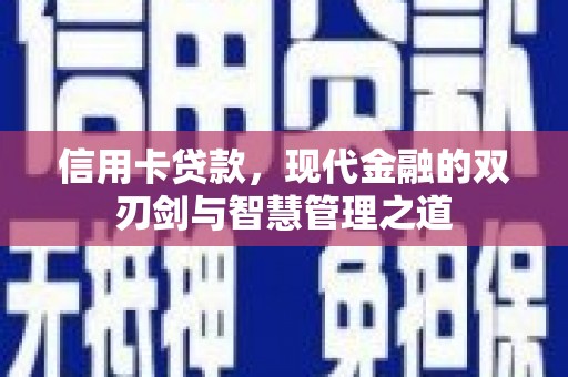 浑南信用卡贷款，现代金融的双刃剑与智慧管理之道