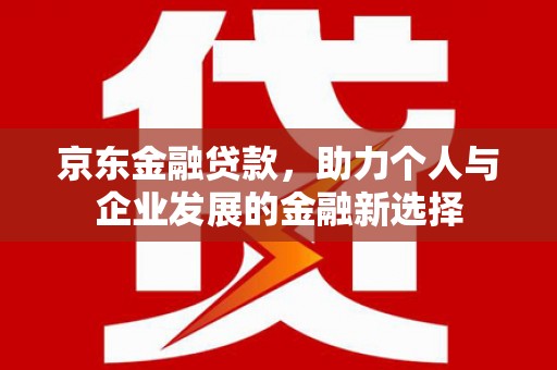 浑南京东金融贷款，助力个人与企业发展的金融新选择