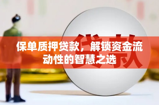 浑南保单质押贷款，解锁资金流动性的智慧之选
