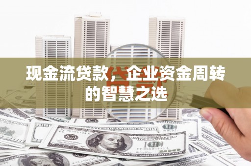 浑南现金流贷款，企业资金周转的智慧之选