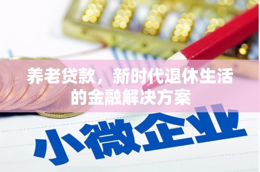 浑南养老贷款，新时代退休生活的金融解决方案