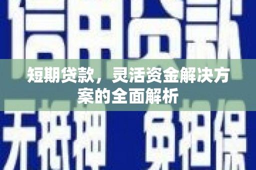 浑南短期贷款，灵活资金解决方案的全面解析