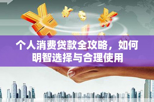 浑南个人消费贷款全攻略，如何明智选择与合理使用